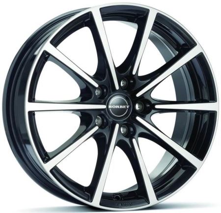 Janta aliaj BORBET BL5 Black Polished 8x17 5x115 ET40 70,27     