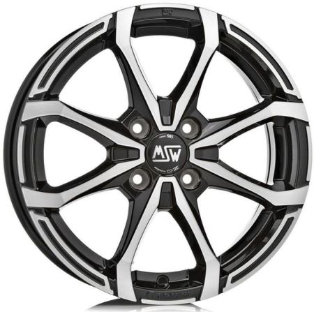 Janta aliaj MSW X4 Matt Black Full Polished 5.5x15 4x100 ET36 60,06   