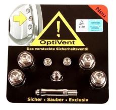 SET 4 VALVE ASCUNSE INOX 11 MM