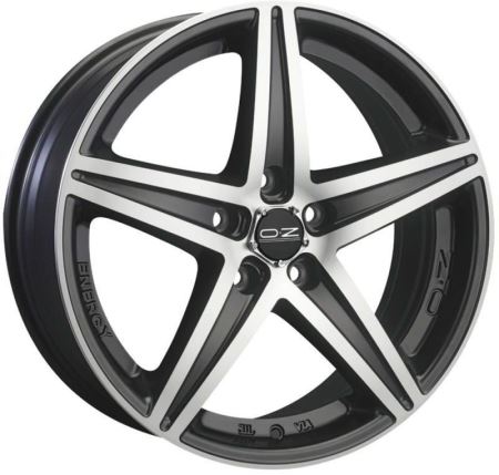 Janta aliaj OZ ENERGY Matt Black Diamond Cut 7.5x16 5x108 ET40    