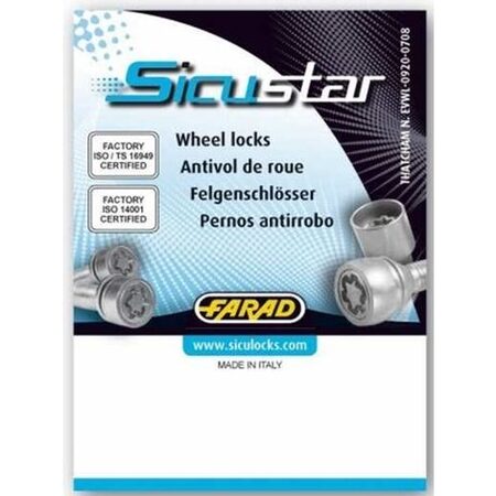ANTIFURT JANTE AUTO M12x1.50 nuts  60 conical