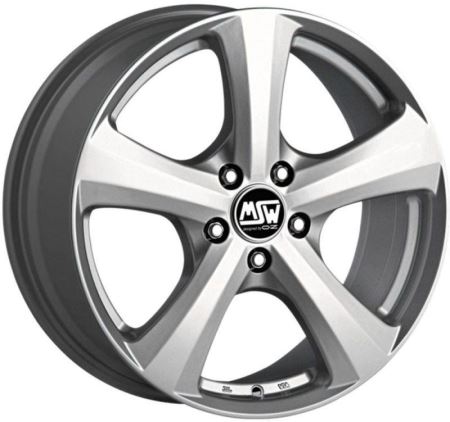 6,5x15 MSW 19 FULL SILVER 4x100 ET43